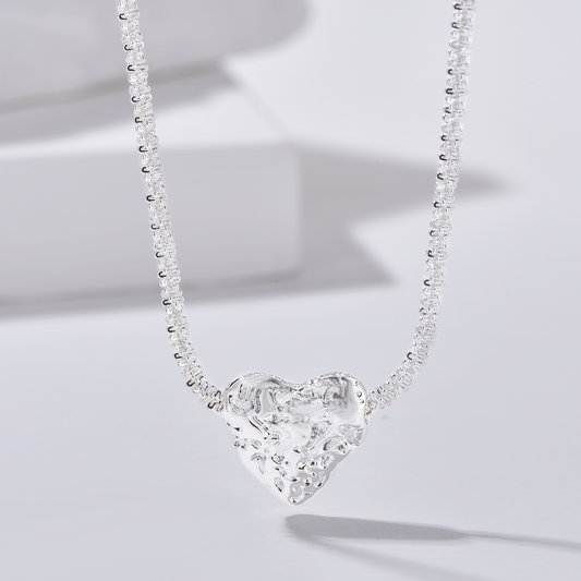 Silver Heart Pendant Necklace - Necklace - ONNNIII
