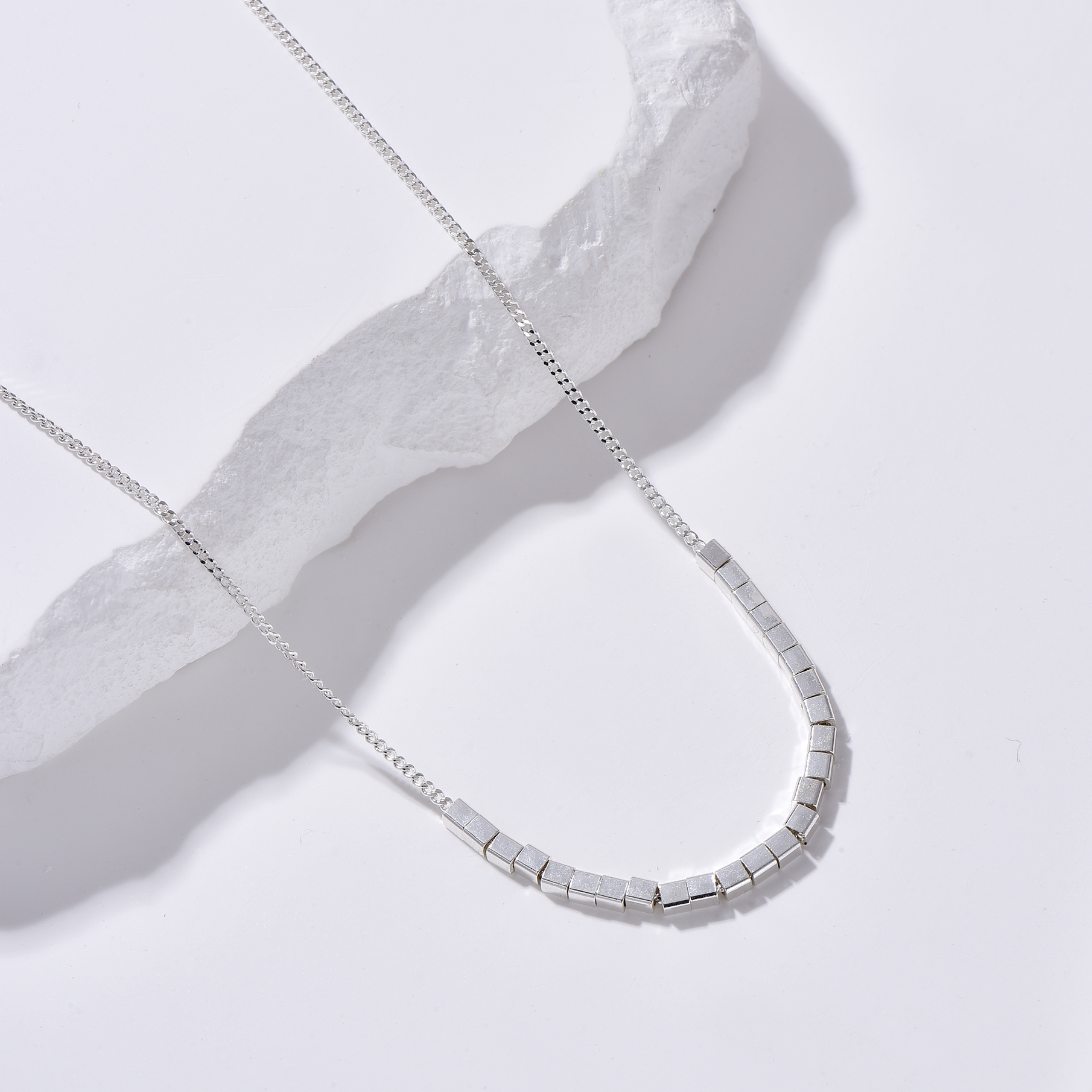 Universe Cubes Necklace - Silver - Necklace - ONNNIII