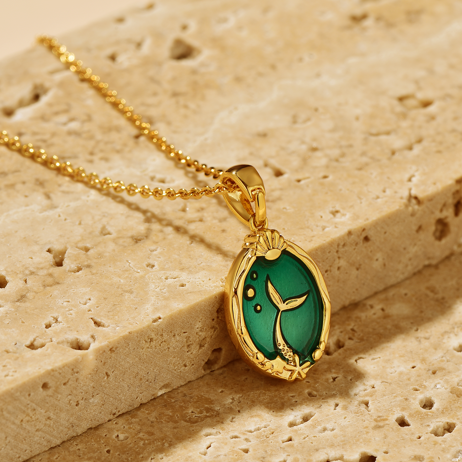 18 gold plated necklace deals