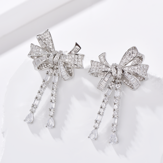 Bow Drop Earrings - Earrings - ONNNIII