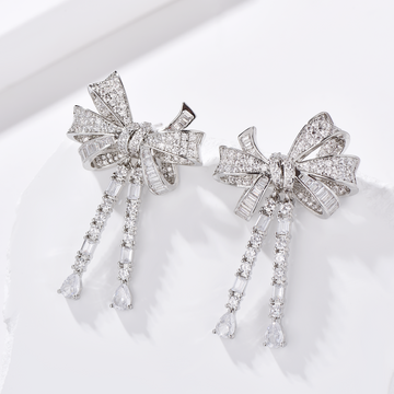 Bow Drop Earrings - Earrings - ONNNIII