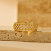 5-Row Pavé Ring - Gold - Ring - ONNNIII