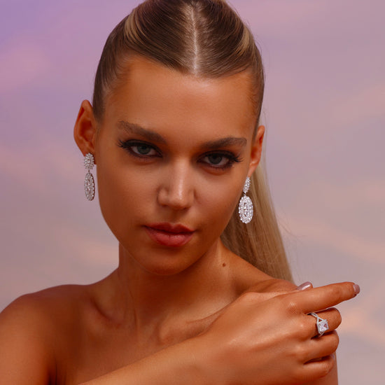 Double Oval Drop Earrings - Earrings - ONNNIII
