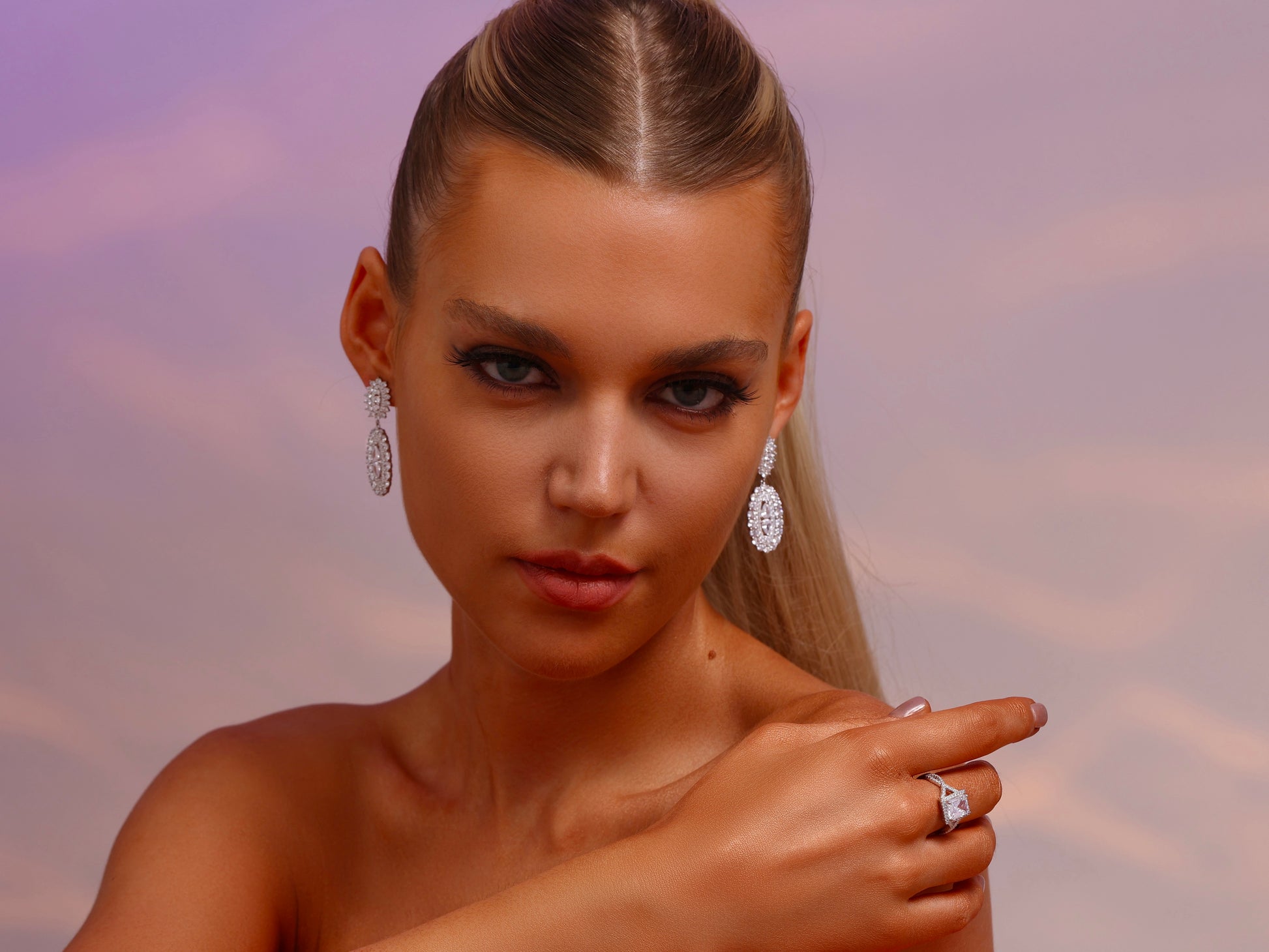 Double Oval Drop Earrings - Earrings - ONNNIII