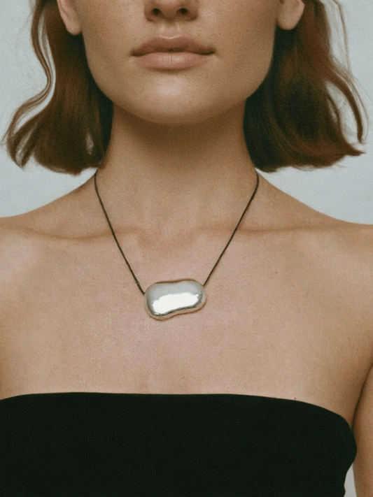Flow Rope Necklace｜Silver