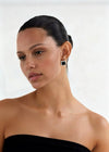 Zena Earrings | Silver / Black