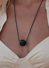 Vea Necklace｜Black Agate