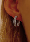 Pavé Hoop Earrings