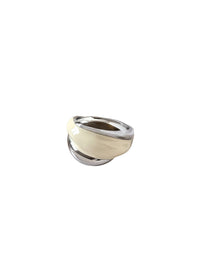 Isla Ring | Silver / Cream