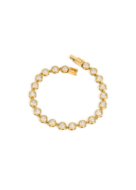 Tennis Bracelet | Gold