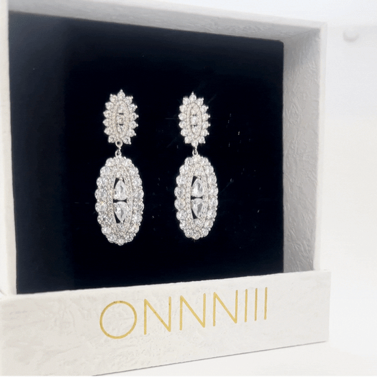 Double Oval Drop Earrings - Earrings - ONNNIII