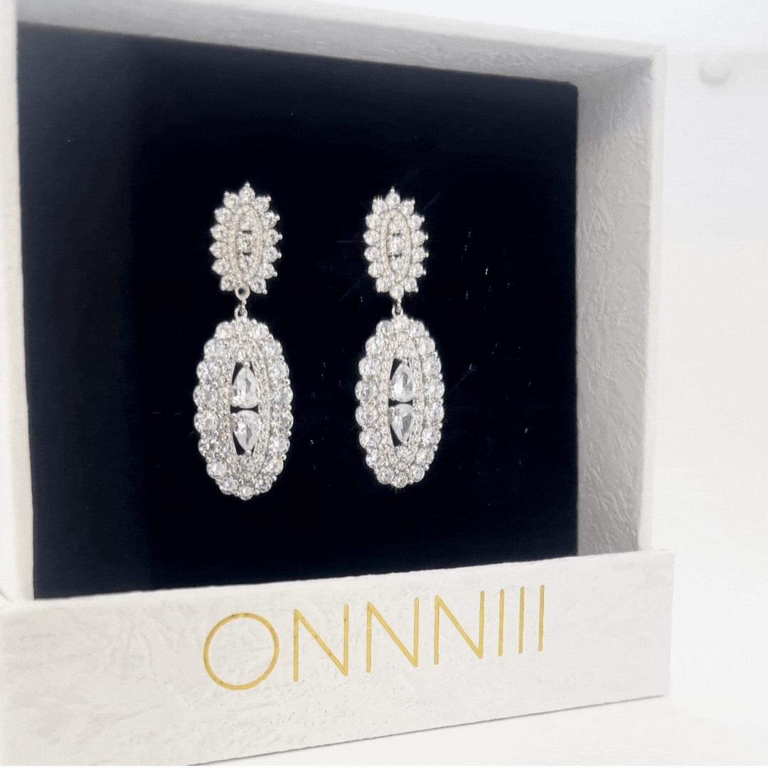 Double Oval Drop Earrings - Earrings - ONNNIII
